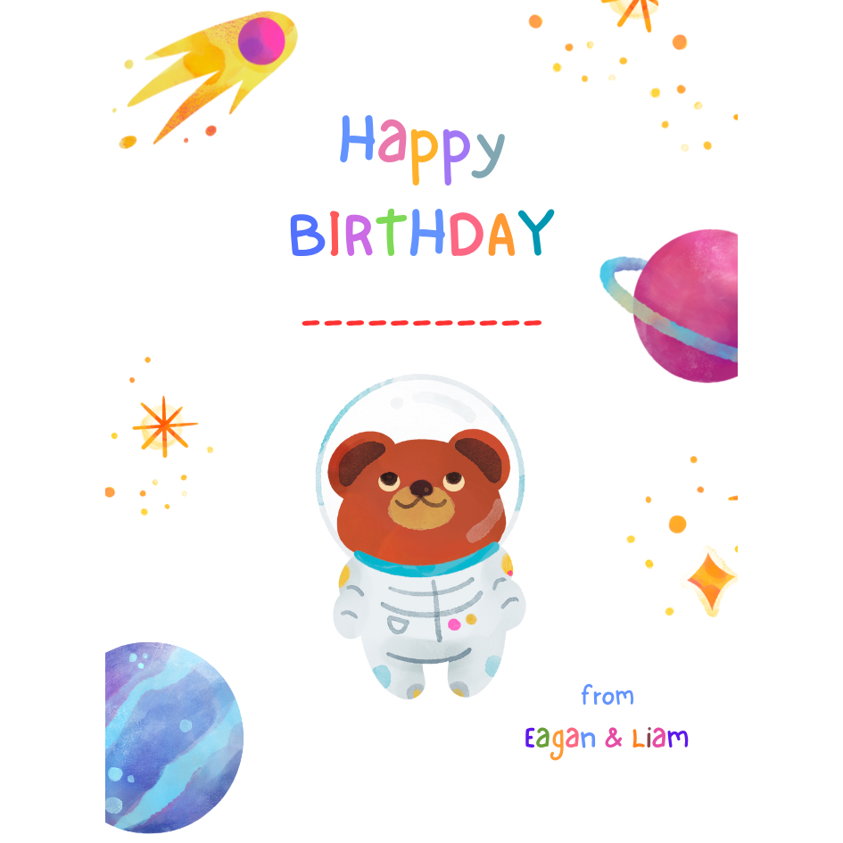 10 PCS SPACE DESIGN STIKER HAPPY BIRTHDAY AESTHETIC CUSTOM MINI SIZE  / Sticker Ucapan Happy Birthda