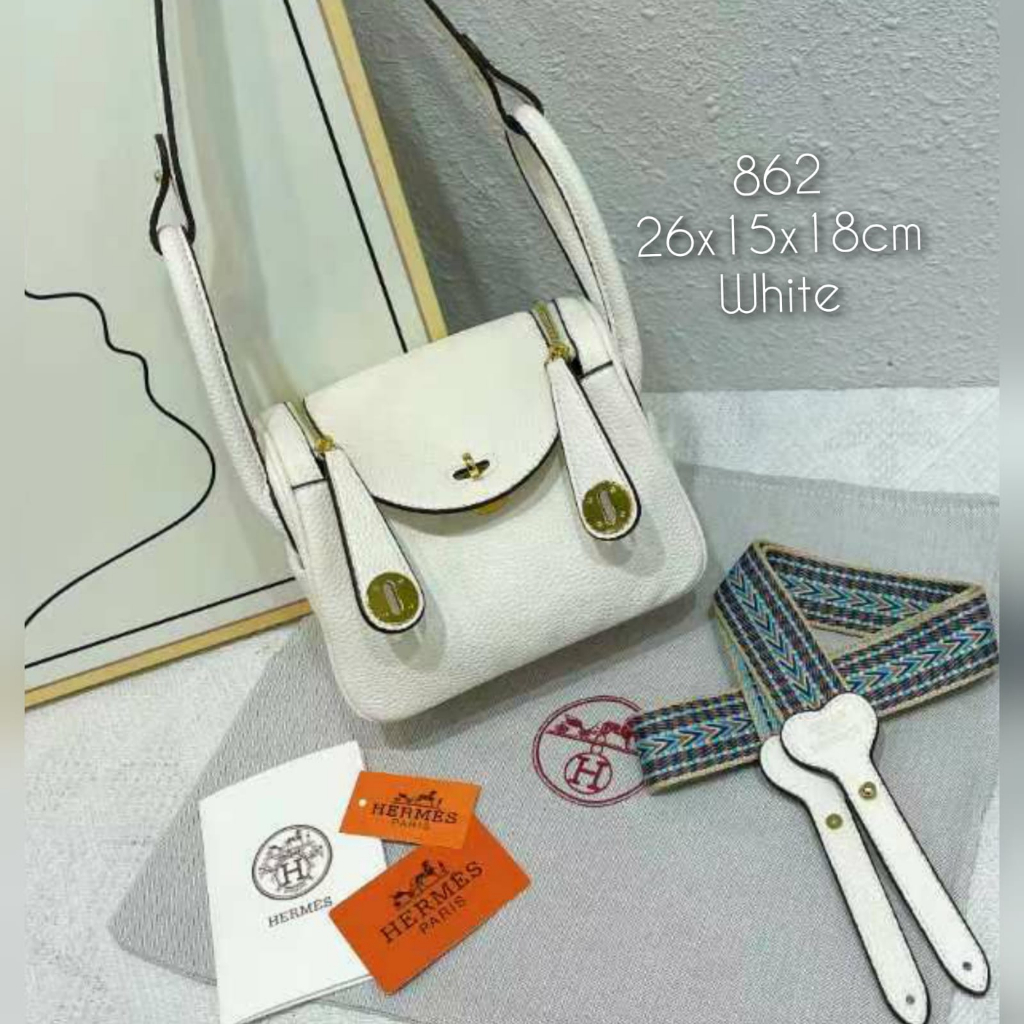 Ready!!Tas wanita model Lindy  Kulit jeruk import ukuran 26cm kode 862