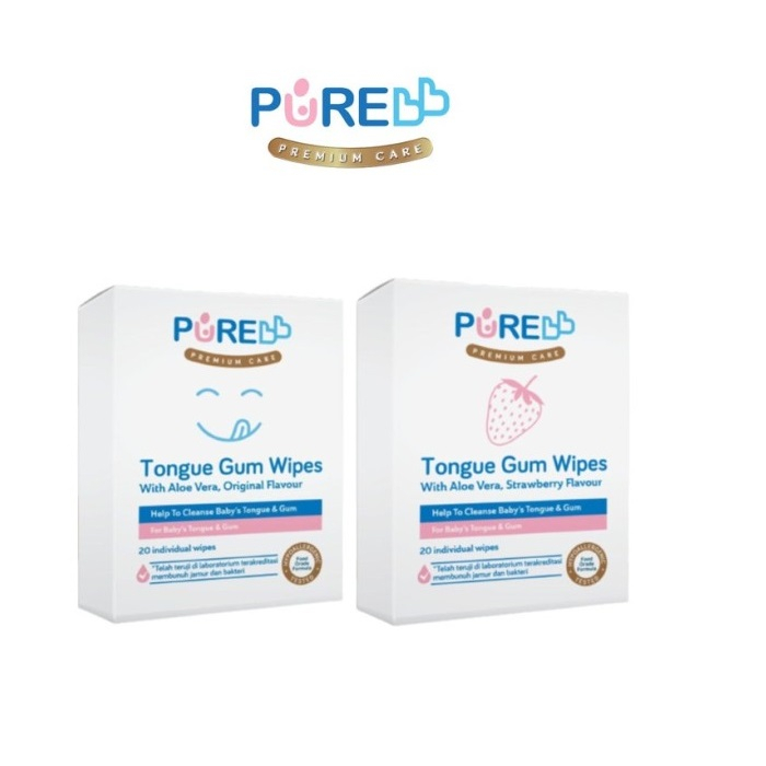 Purebb Tongue Gum Wipes Pembersih Lidah Gusi Bayi Tongue Cleaner - Purebaby TOngue Cleaner