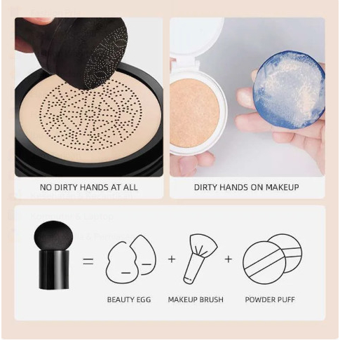 (UMU SUPPLIER) BB CREAM AIR CUSHION LONG LASTING AND WATERPROOF FOUNDATION MUSHROOM HEAD