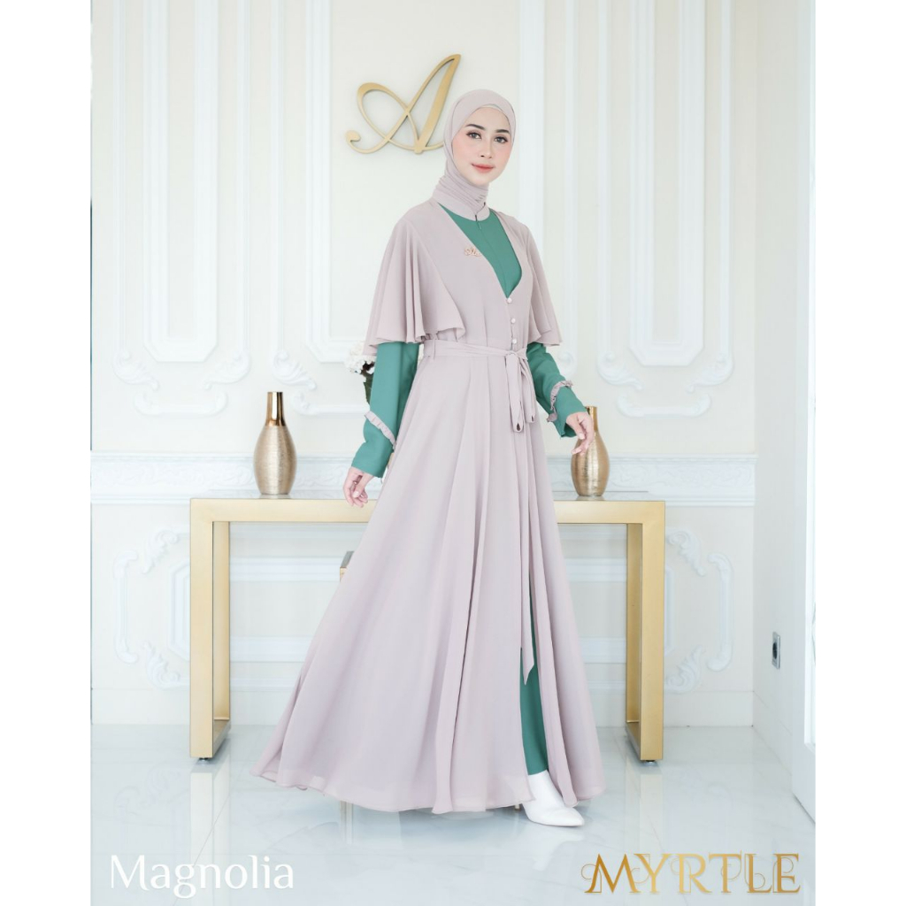 Myrtle Dress Set by Aden hijab/gamis Kondangan