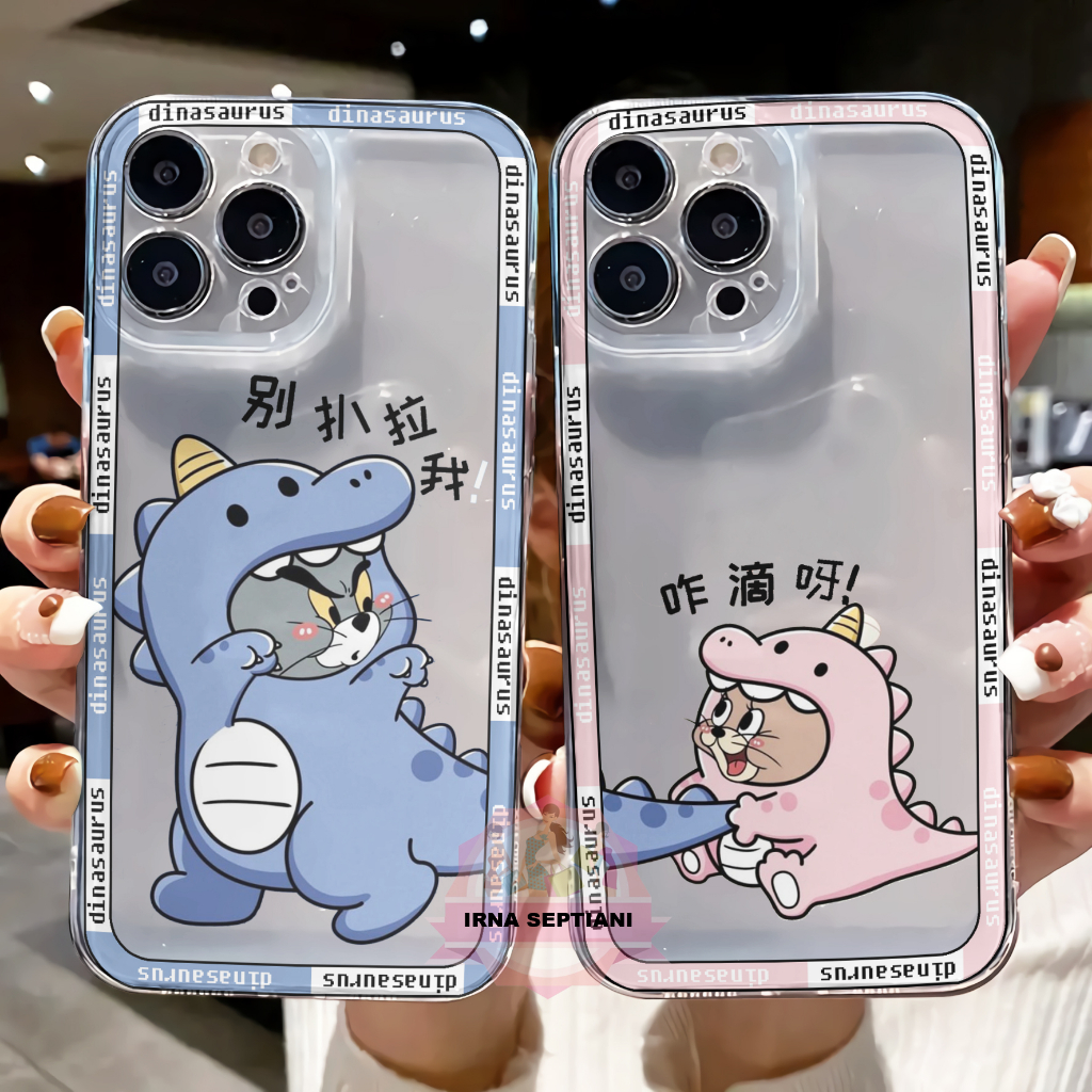 RY-397 CASE COUPLE TOM AND JERY FASHION DINO SOFTCASE SILIKON BENING FOR INFINIX HOT 30 HOT 30i HOT 