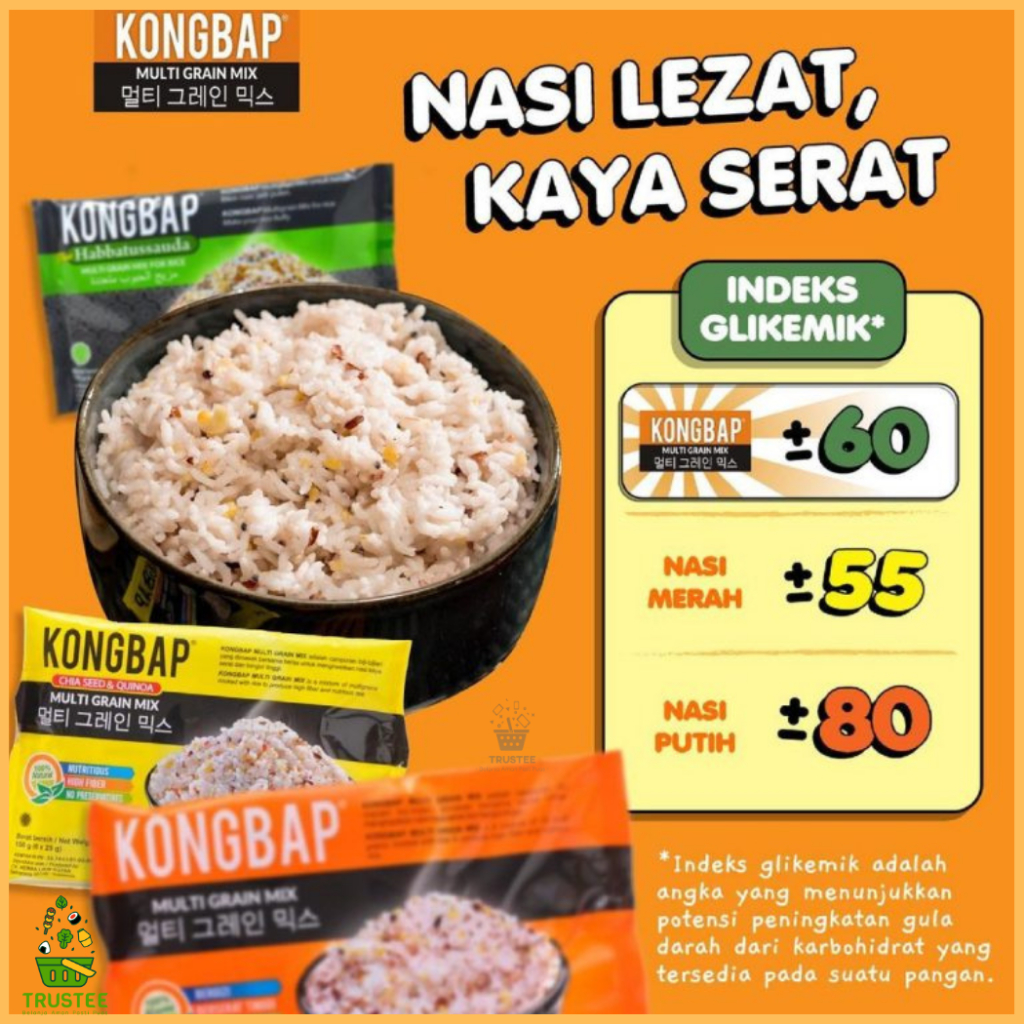 Kongbap Multigrain Mix | Beras Sehat Korea Halal 150 gr (6pcs x 25gr)