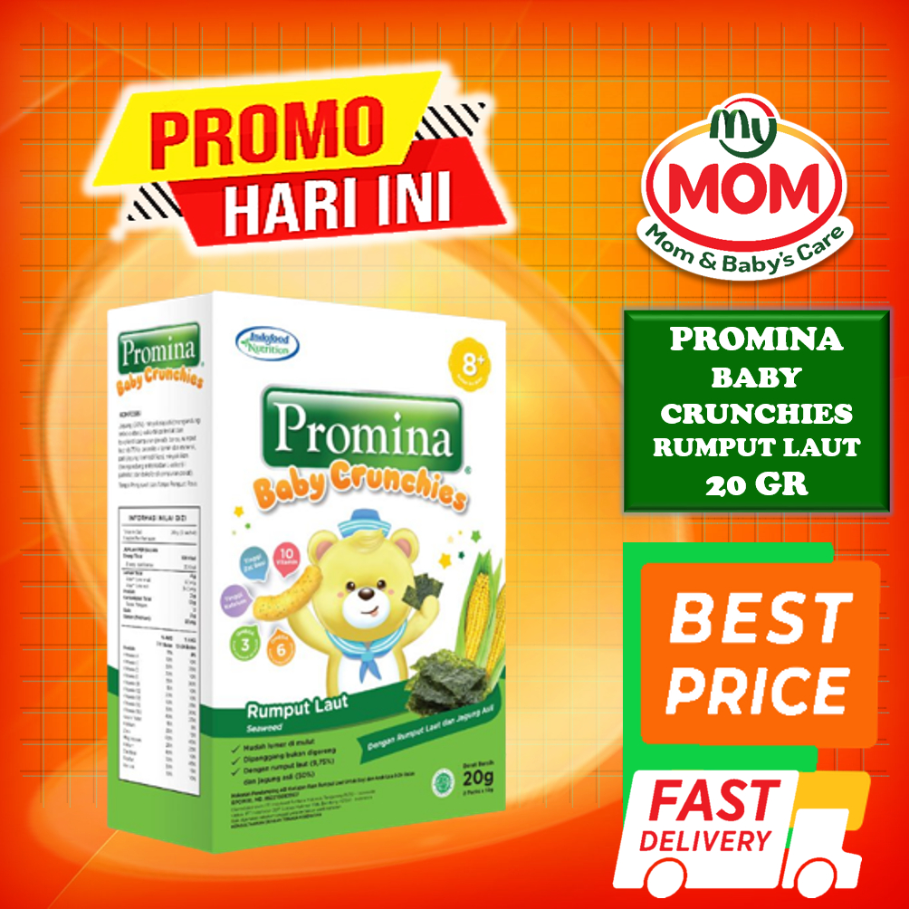 [BPOM] Promina Baby Crunchies 20gr usia 8 Bulan+ / Promina Crunchys / Cemilan Anak Bayi / Makanan Bayi / MPASI/MYMOM