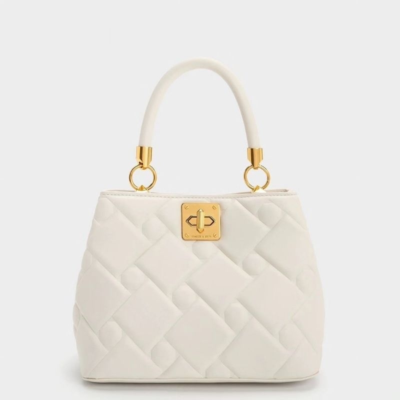 CK Tillie Quilted Top Handle Bag