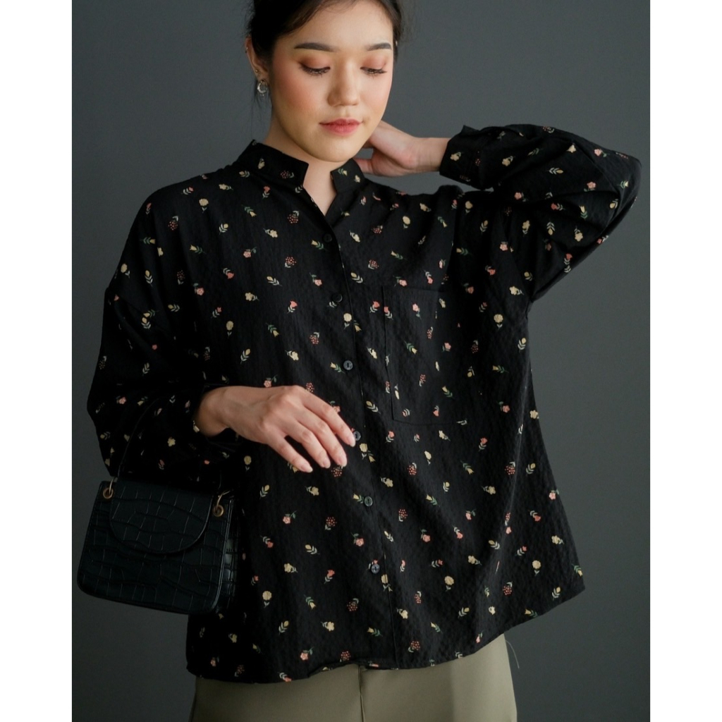 Myrubylicous IFAZA SHIRT KODE KS2502 | SHIRT | KEMEJA | KEMEJA WANITA | KEMEJA LENGAN PANJANG | KEMEJA MOTIF