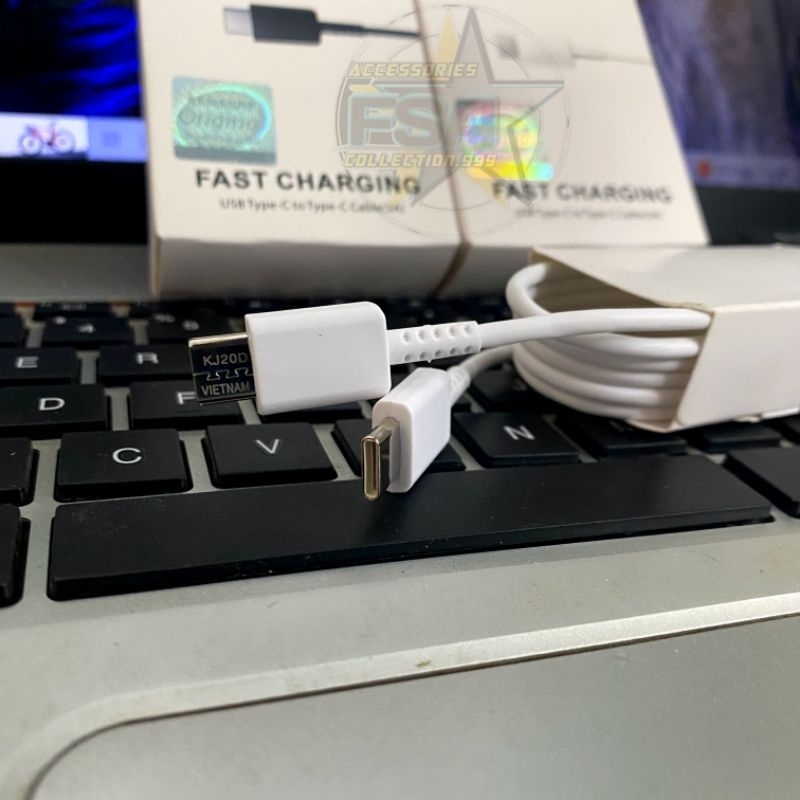 Kabel Data SMG Usb Type C to Type C Super Fast Charger SMG M23/M33/M52/A33/A53/A52/M51/M62/Note 10/20/S10/S20/ S21 FE/S22/S23