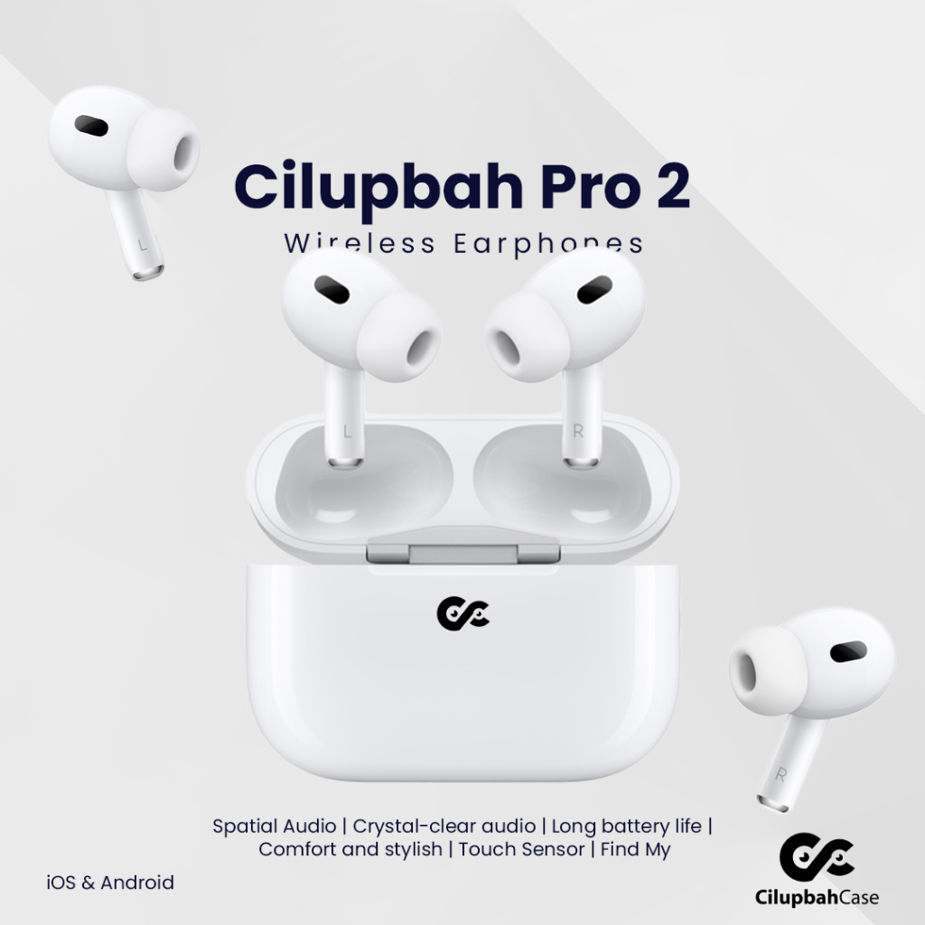 Cilupbah TWS Pods Pro 2 Wireless Charging Case