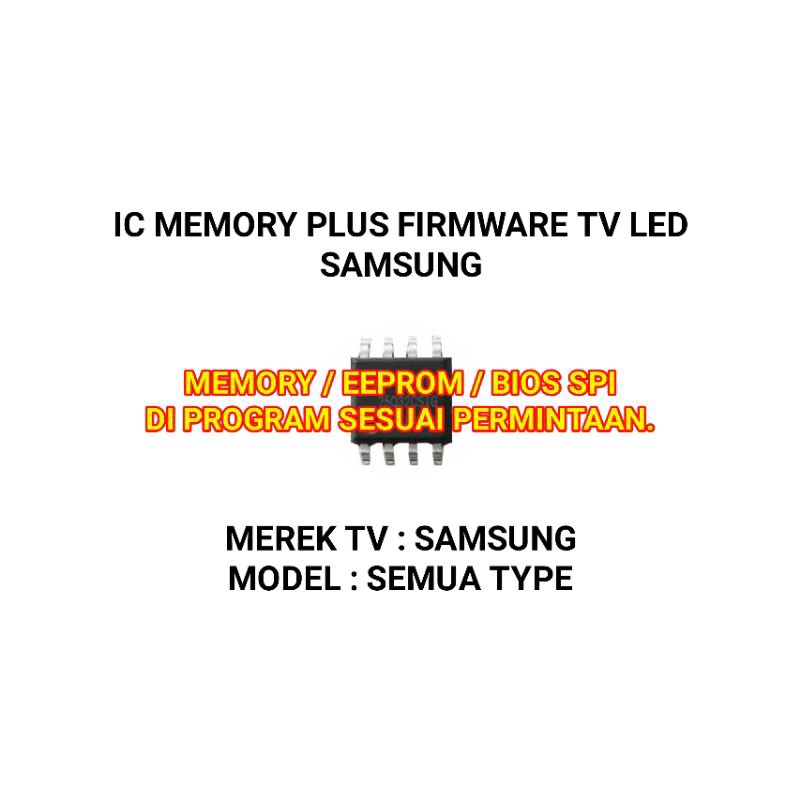 IC Eeprom IC Memory TV LED Samsung Di program Sesuai permintaan