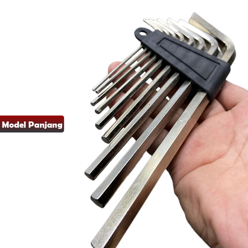 Kunci L 9 Piece Hex Key Kunci L Set - YOSINOGAWA