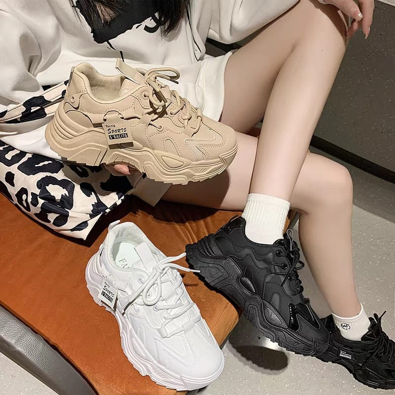 GROSIRTAS &quot;FREE BOX&quot; LV0237 Sneakers Wanita Sepatu Sport Shoes Import