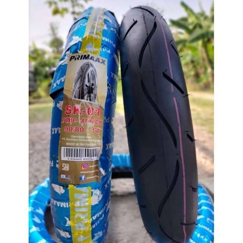 1 BUAH ban matic sk01 90/80-14 primax tidak tubeless. sk 01 90 80 14