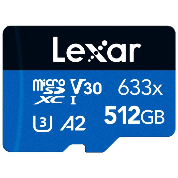 Lexar High Performance 633x Micro SD Card 512Gb 100MBps