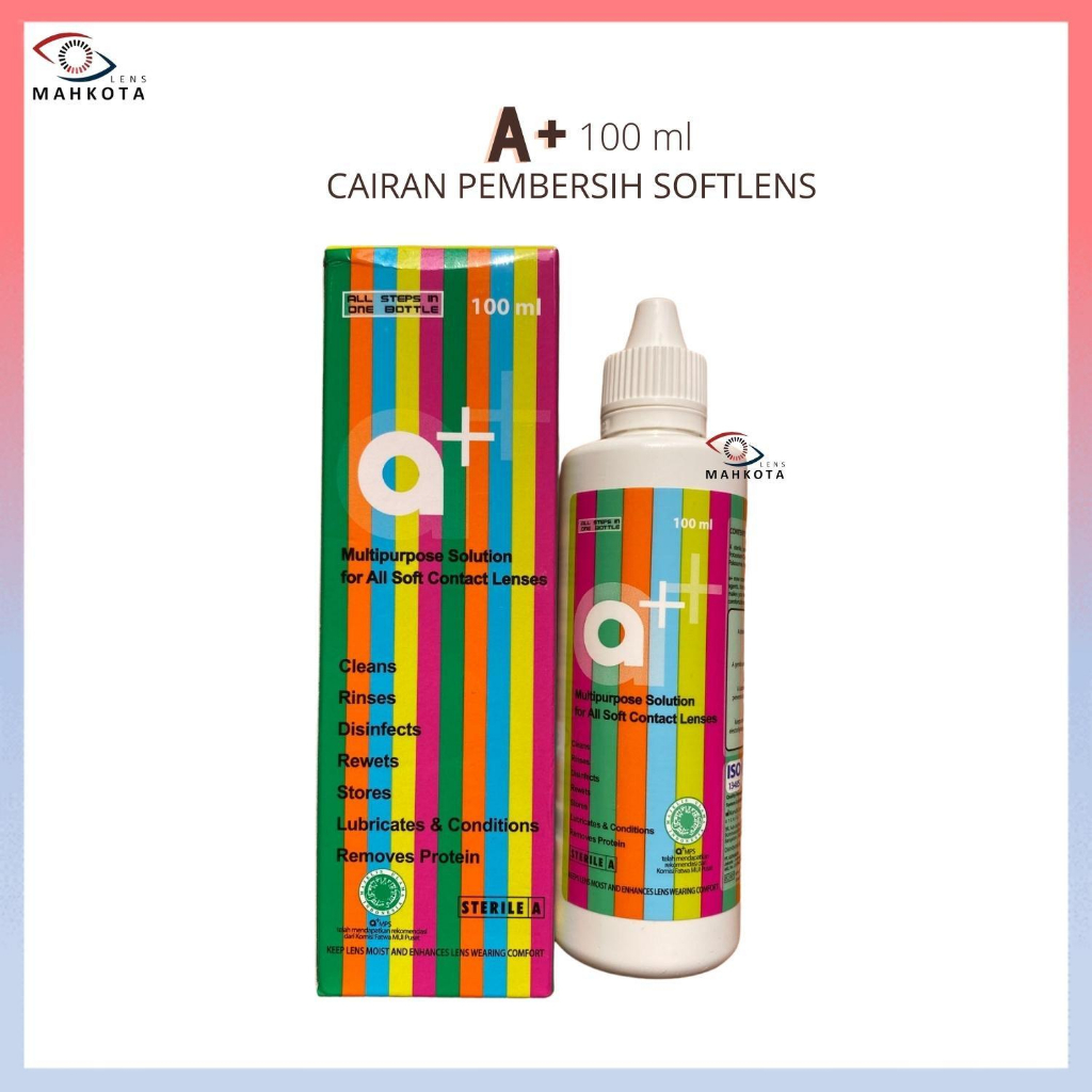 CAIRAN SOFTLENS A+ 100ML / A+ Multipurpose Solution / CAIRAN PEMBERSIH 100ML / PENCUCI SOFTLENS