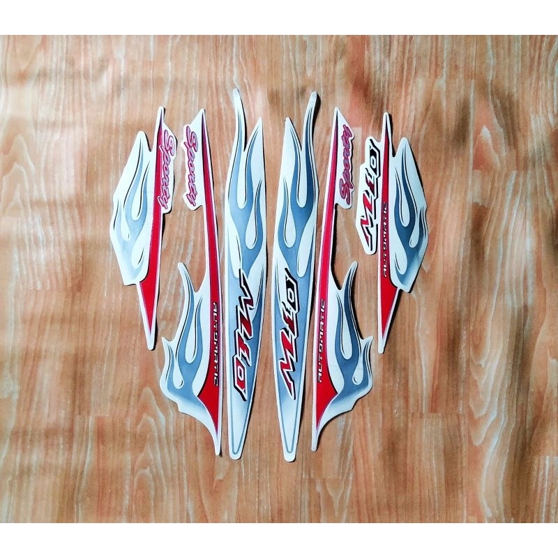 striping api mio sporty warna putih