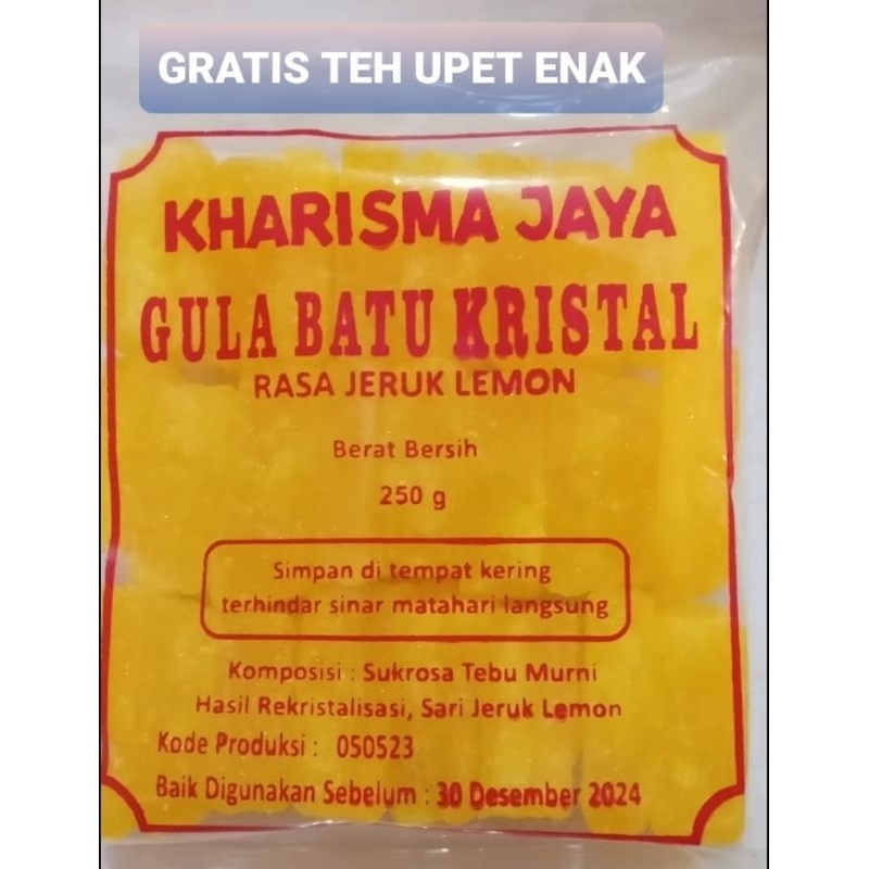 

gula batu lemon leci 250gram