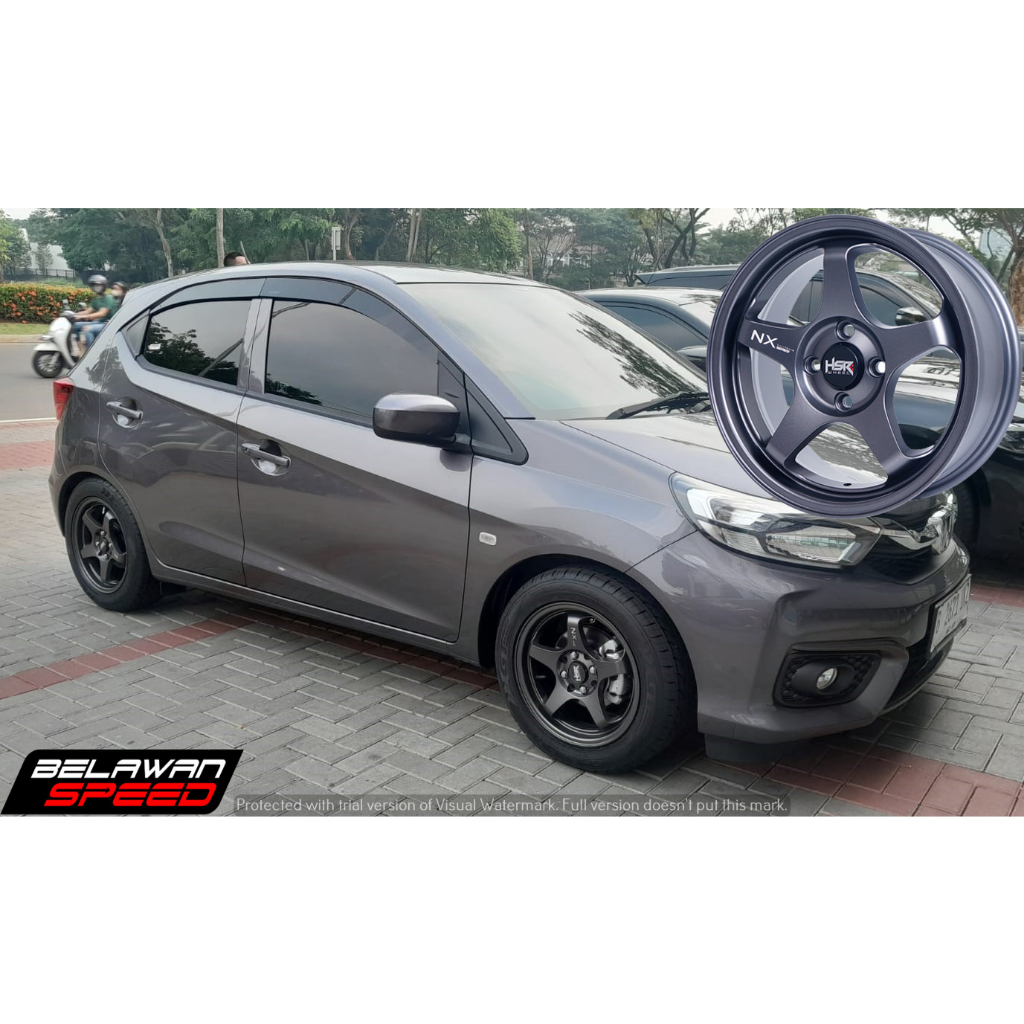 PAKETAN PELEK MOBIL PLUS BAN RING 15 HSR KAILOLO PCD 4X100 PLUS BAN ACCELERA/FORCEUM UNTUK BRIO AYLA