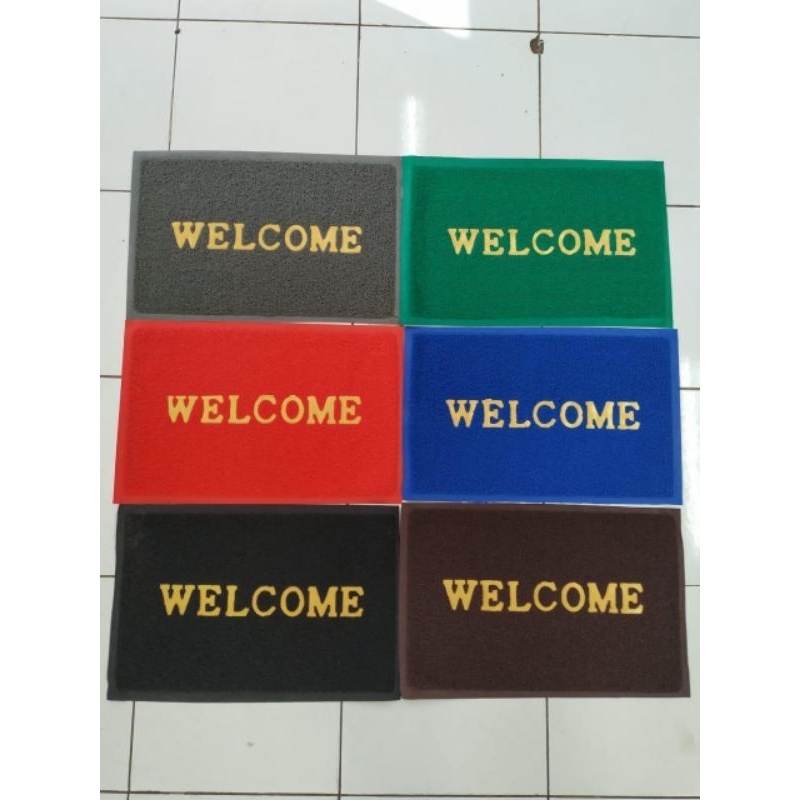 Keset WELCOME/Keset Mie Bihun Dengan Motif Tulisan WELCOME