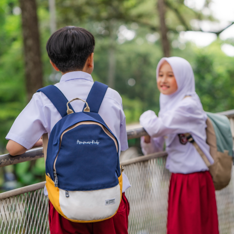 Tas Sekolah Anak Laki-Laki dan Perempuan Brand Ammar Kids Daily Backpack SD