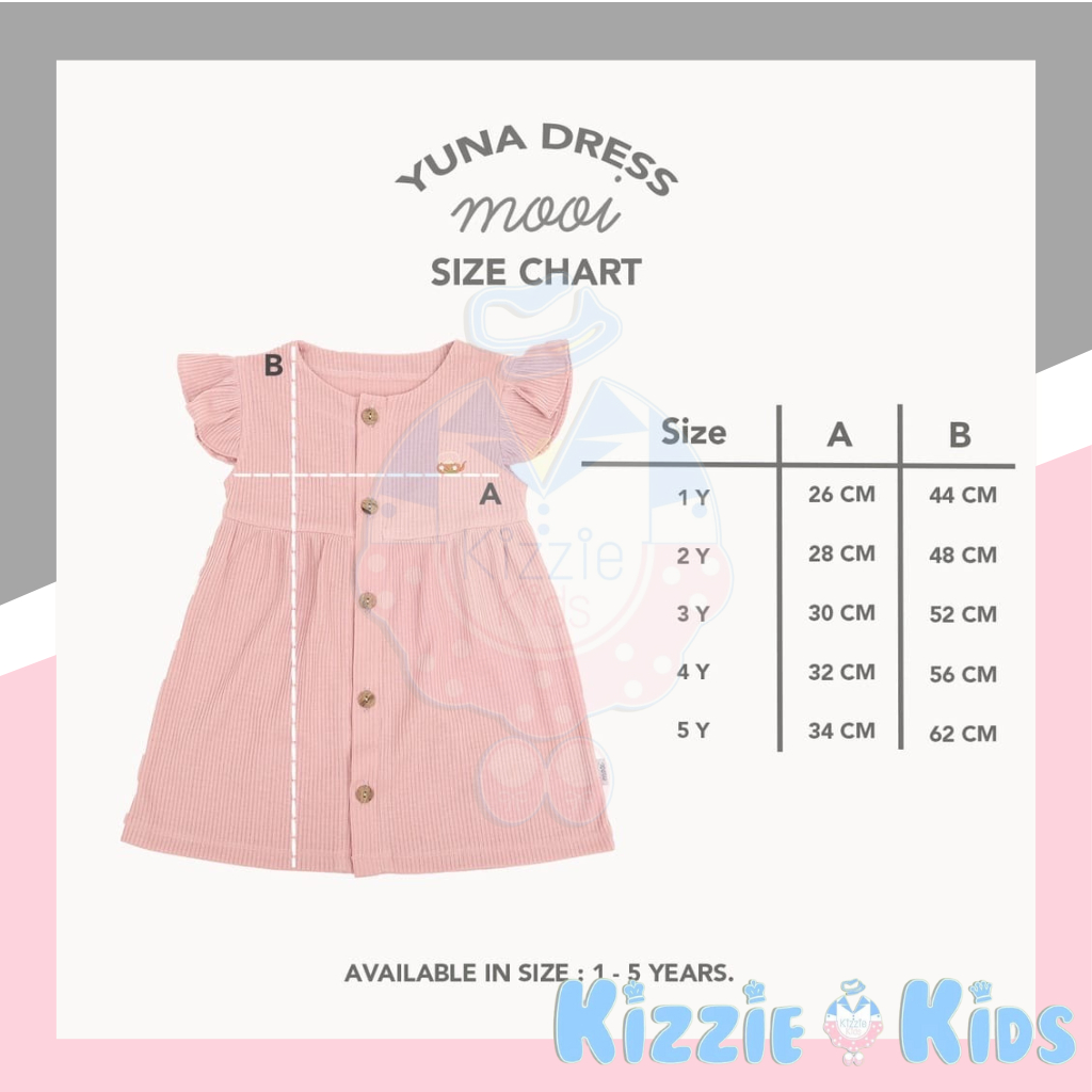 Mooi Dress Anak Perempuan Yuna Rib Dress