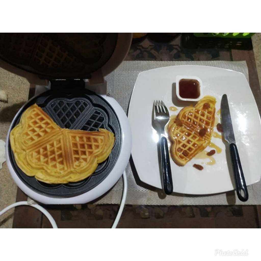 SONIFER Flower Waffle Maker Croffle Maker bentuk Love (+) FREE BUKU RESEP