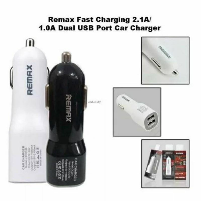 Charger Mobil Remax 2USB Cas mobil remax