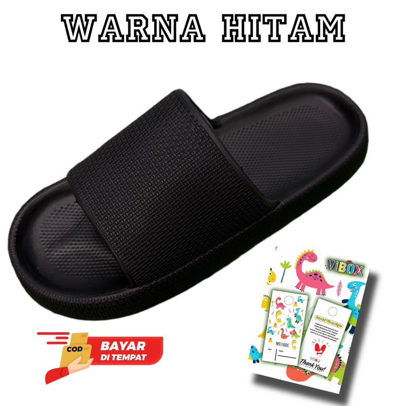 SANDAL PRIA SLOP UNISEX 4,0 ANTI SLIP/ANTI LICIN/988 Sandal Slop Full Karet Pria Uk 40-44 Sendal Rumah Laki Laki Eva Empuk PROMO