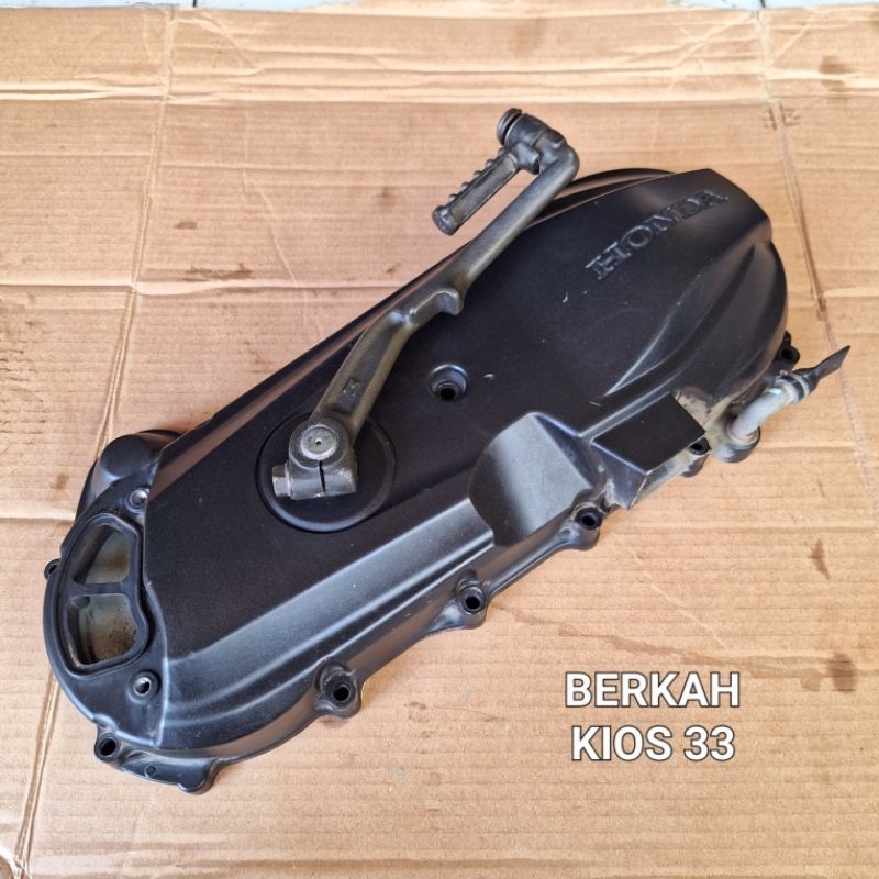 Bak cover tutup block blok mesin tengah kiri cvt beat fi scoopy spacy vario 110 led starter kasar no