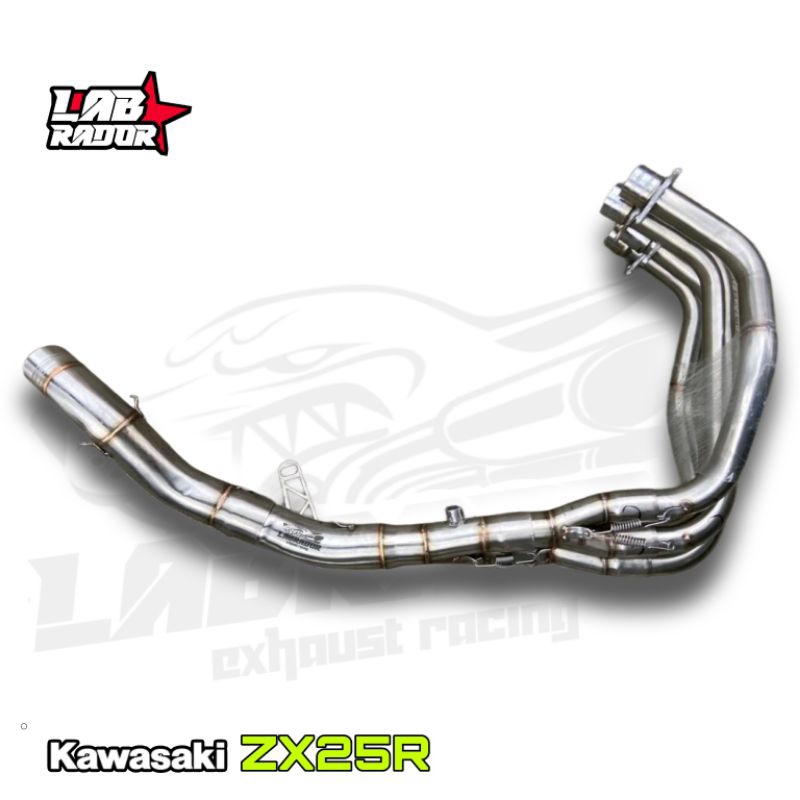 Header Leher knalpot Kawasaki ZX25R original labrador bending stainless