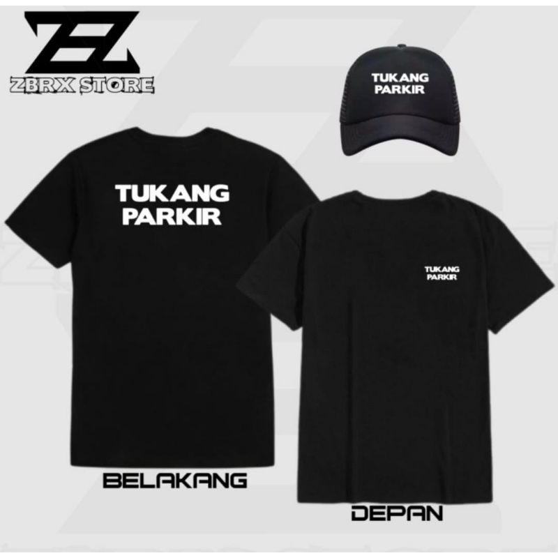 KAOS TUKANG PARKIR BONUS TOPI