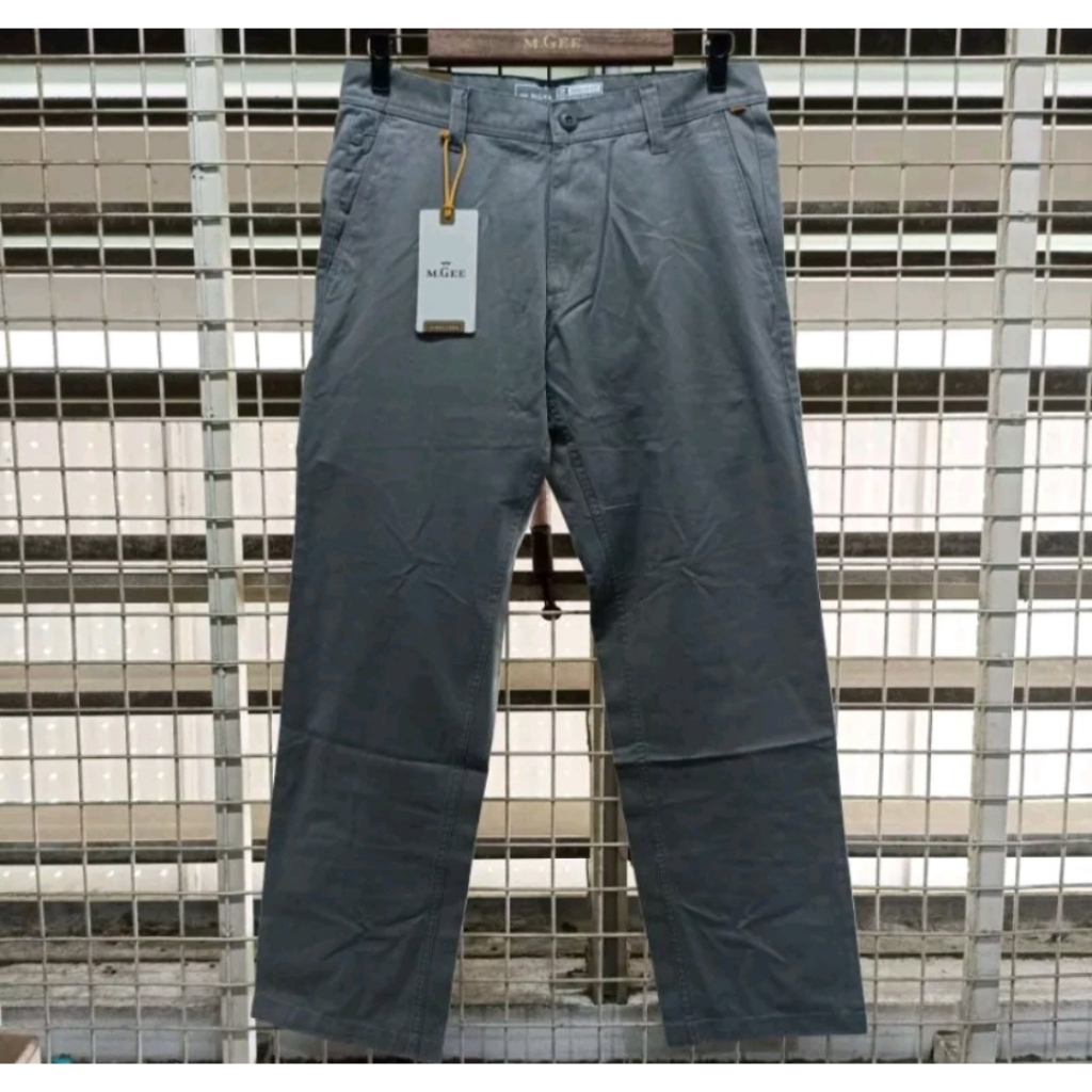 Celana MGEE Original - Celana Panjang Chinos Basic Katun Forza 044 Grey