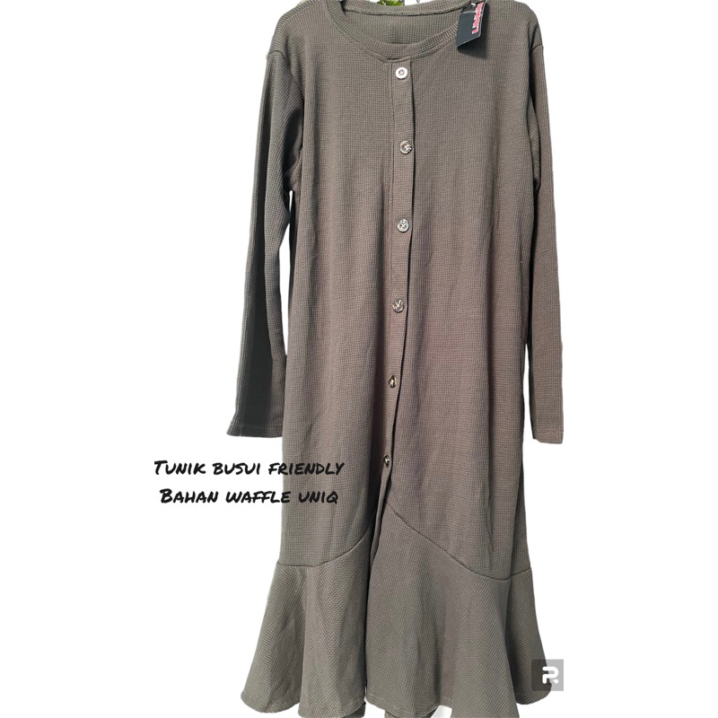 tunik waffle uniqlo