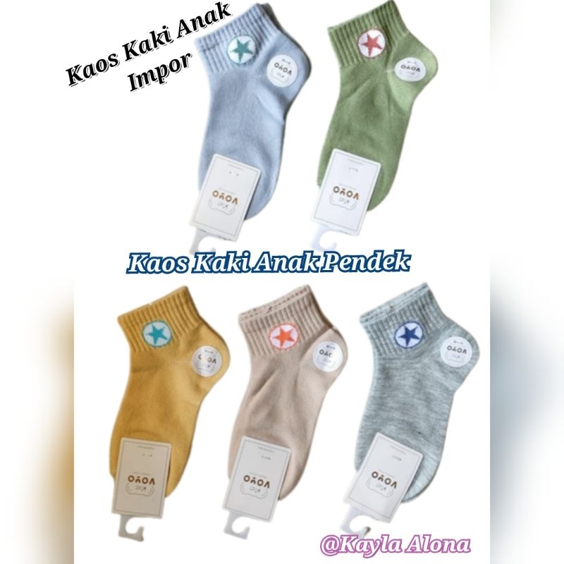 KAOS KAKI PENDEK IMPOR 3-5Th