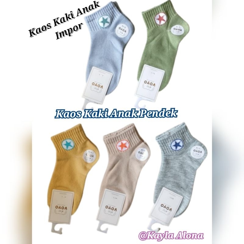 KAOS KAKI PENDEK IMPOR 3-5Th