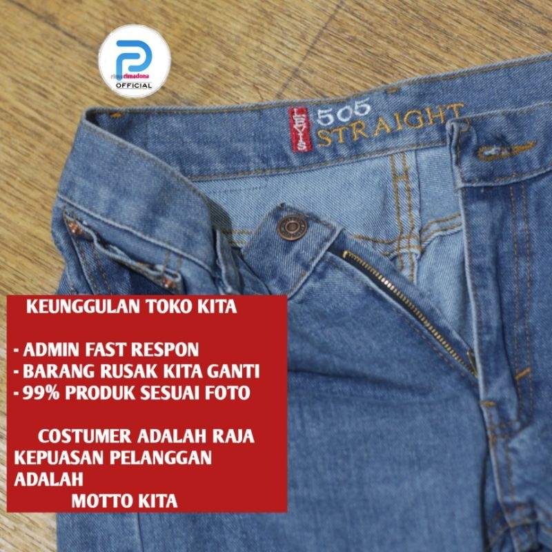 Jeans 505 original pria jeans 505 non Stretch celana panjang pria standar celana jeans 505 celana jeans pria celana jeans primadona official celana 505 standar celana jeans Surabaya celana jeans pria panjang celana jeans celana jeans hitam pria