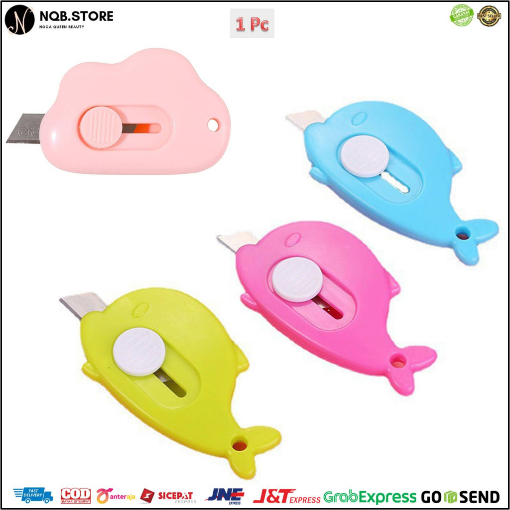 

NQB - Pisau Cutter Mini KARAKTER Kater Packing UNBOXING PAKET Kecil Pemotong Kertas Kantor ATK Traveller Portable