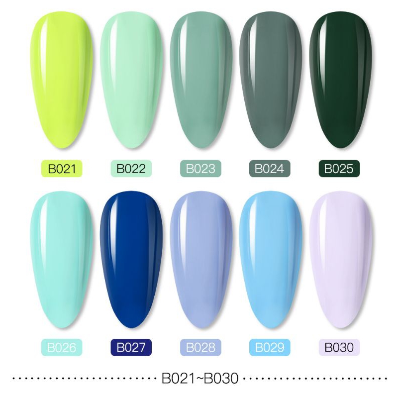 { B001- B040 } Rosalind Nail Polish Gel UV 7ml 40Colors READY Kutek Gel Nail Art Original Kode B