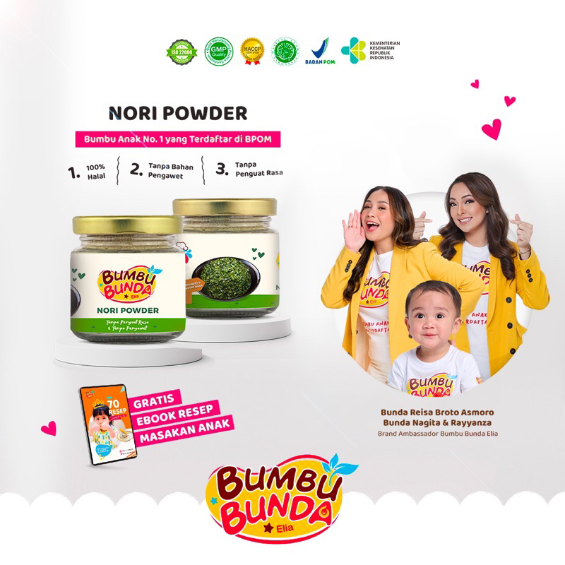 

Nori Powder Bumbu Bunda / Bumbu MPASI / Bubuk Nori / Bumbu Bunda Semarang