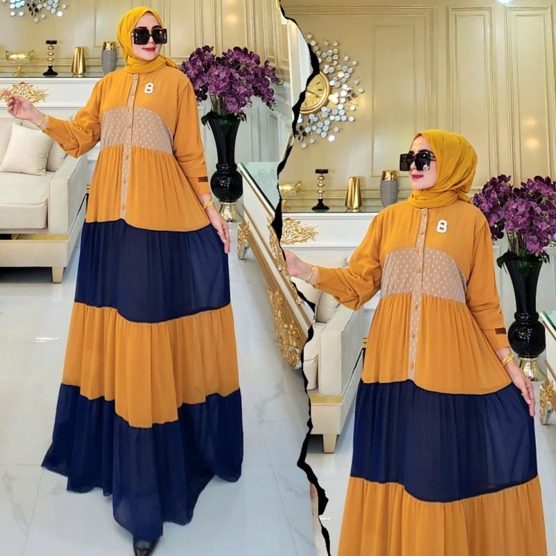 Emiko Two Tone Dress