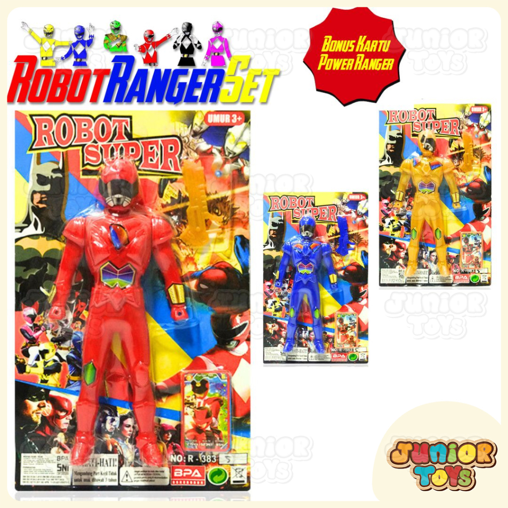 Mainan Robot Power Rangers 25Cm Permainan Robotan Anak Laki