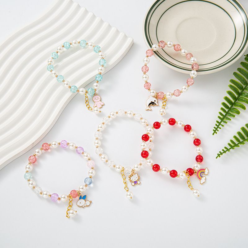 Gelang Manik Anak Bandul Cantik Elastis Import Premium