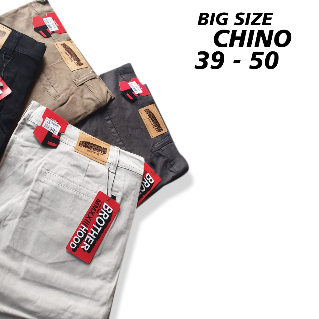 BIG SIZE Celana Panjnag Chinos Pria terbaru size 39 sampai 50 Chino jumbo