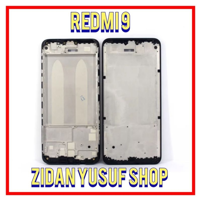 FRAME LCD TULANG LCD XIAOMI REDMI 9 TATAKAN DUDUKAN LCD ORIGINAL