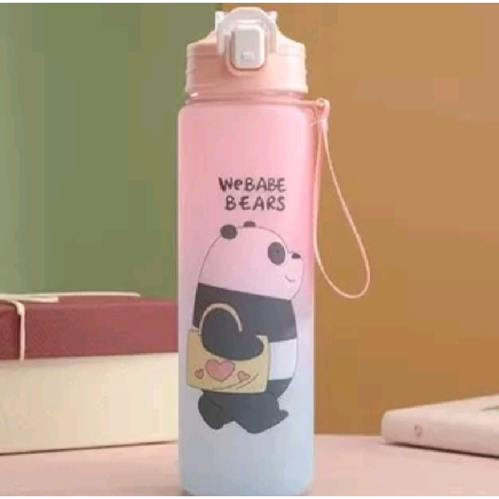 Botol Minum Beruang Panda Botol Viral Bear We Babe Bears Gradasi 900ml Free Stiker