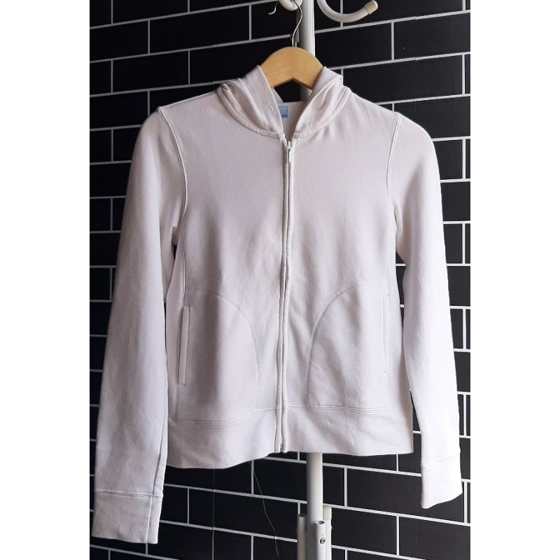 JACKET UNIQLO ORIGINAL PUTIH SECOND