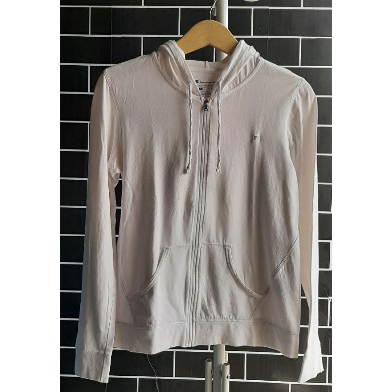 JACKET OLAHRAGA CHAMPION PUTIH ORIGINAL SECOND