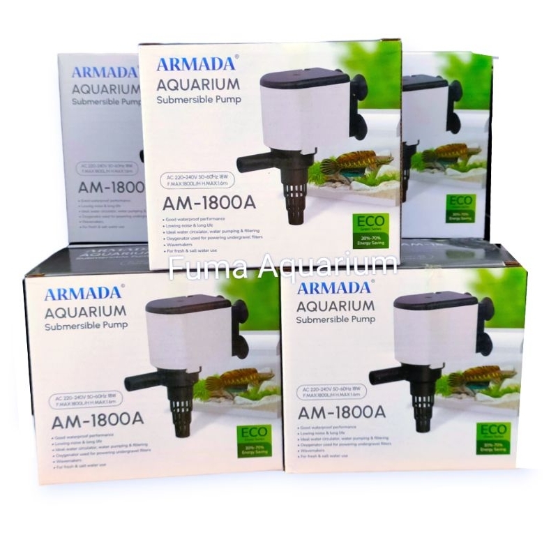 Power Head Aquarium ARMADA AM 1800 A mesin pompa air celup filter aquarium Aquascape hidroponik