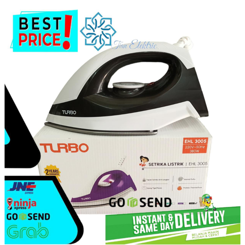 TURBO EHL-3005 Setrika Listrik Dry Iron