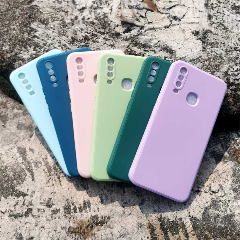 [SE] Soft Case Vivo Y17 Y12 Y15 Y11 Y12i Softcase Candy Kamera Square Edge Pastel