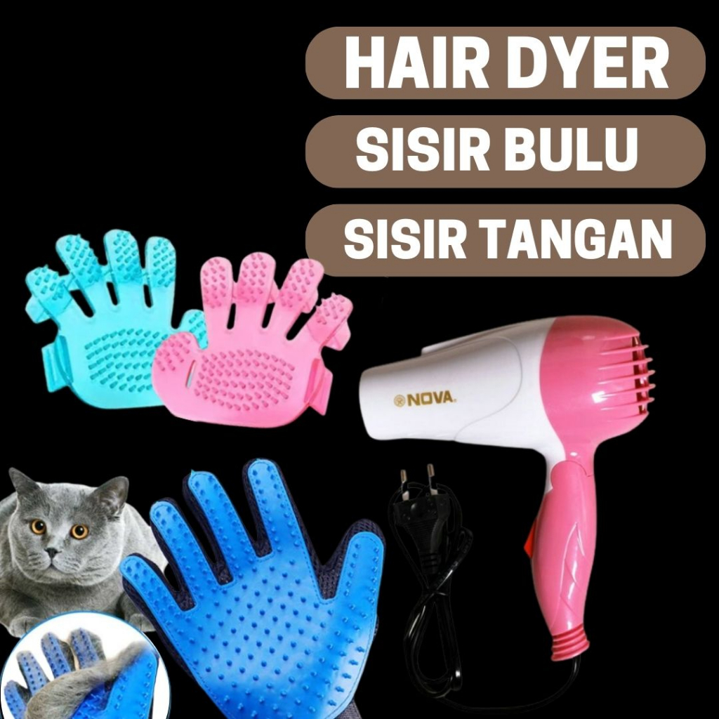 Pengering Bulu Kucing Hair Dryer Kucing Paket Mandi Kucing Premium FEFARM